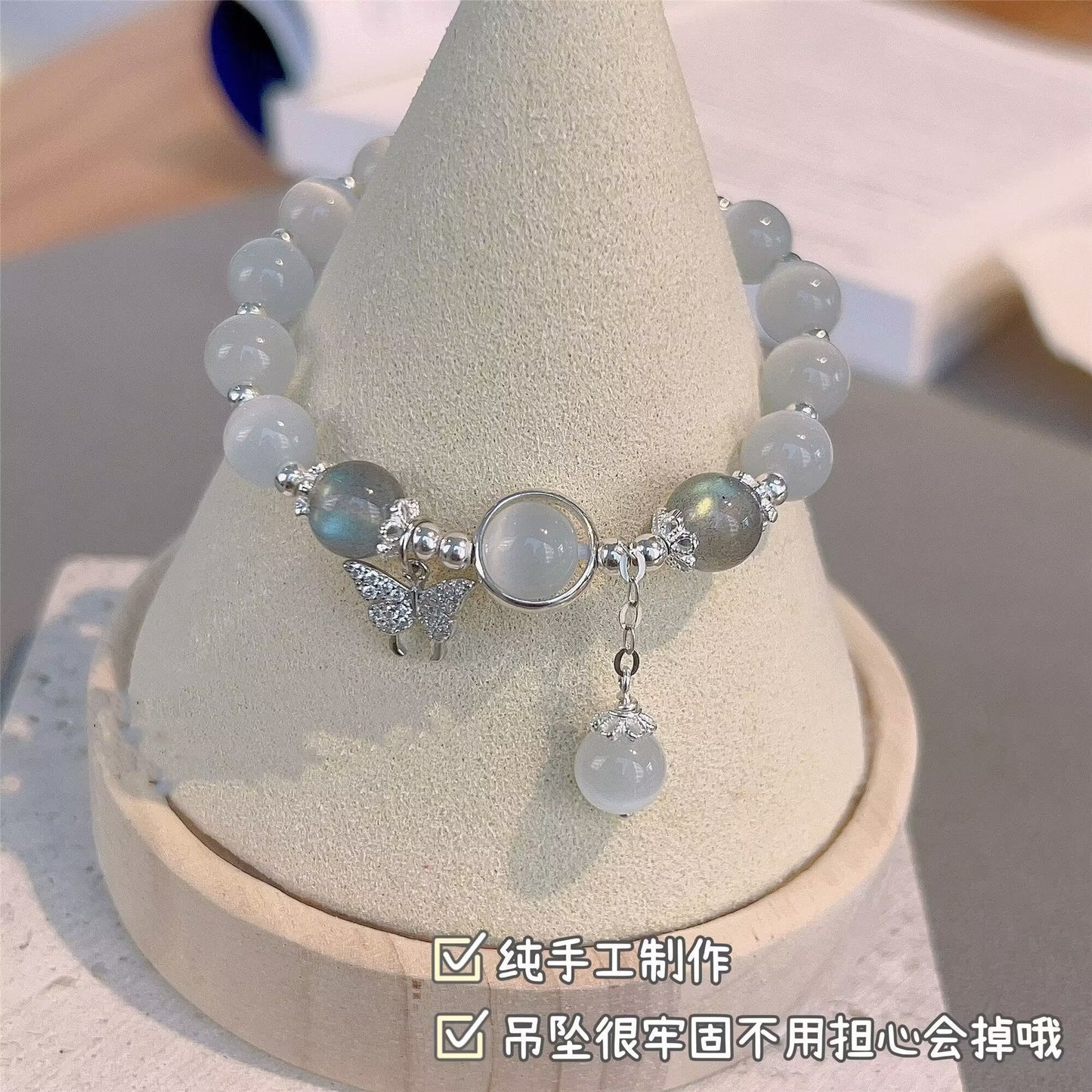 New Fashion Crystal Bracelet for Women Girls Korean Pendant Bracelet Ins Flower Glass Bracelets Friend Jewelry