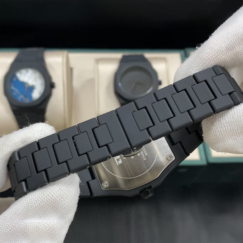 Wholesale Luxury Business Black Alloy Band Arabic Dial Watches for Men Custom Logo Montre Pour Homme Arabe